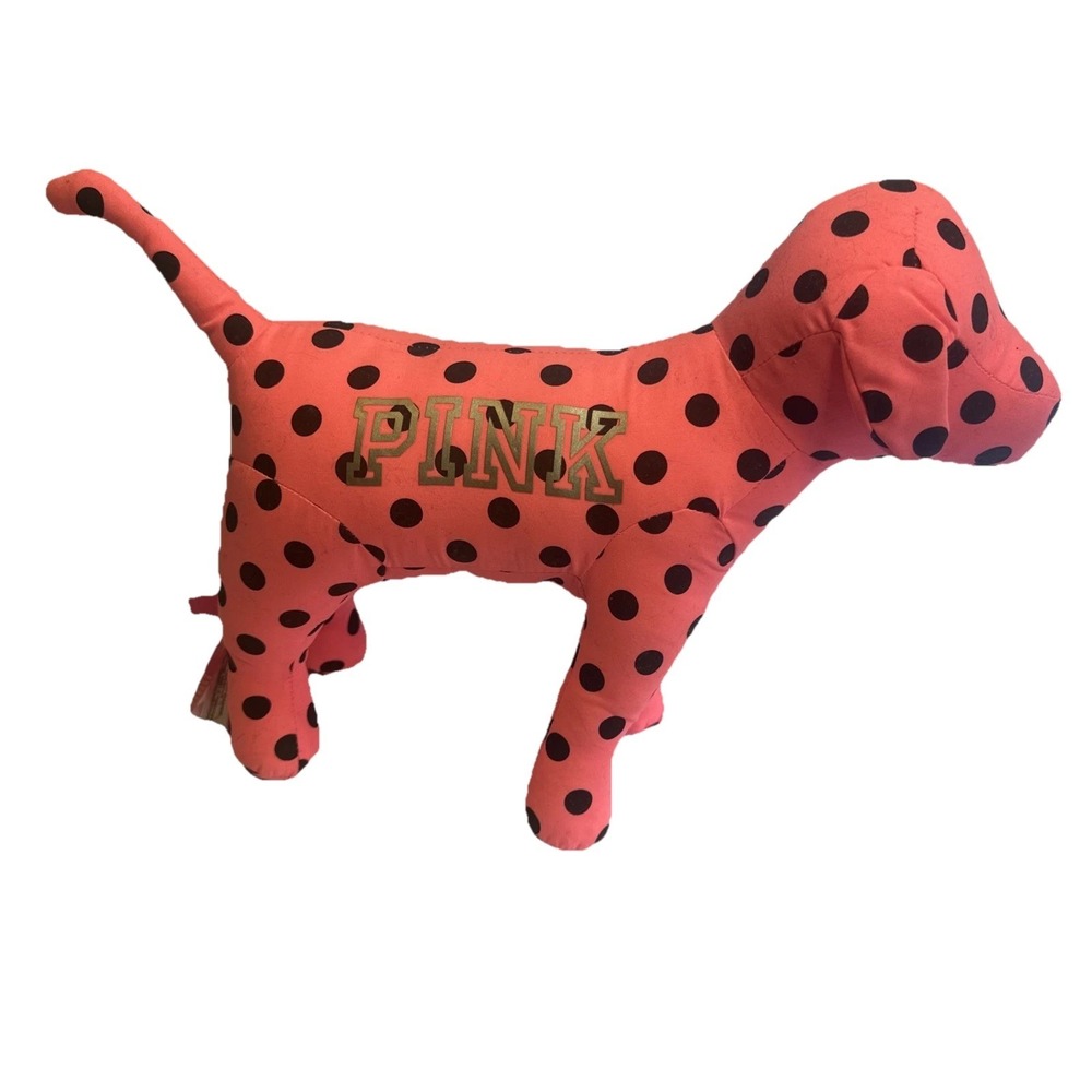 "Y2K Vintage Victoria Secret Pink Collectible Dog" with Small Black Dots" 09/15